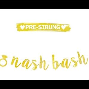 Gold Nash bash sign